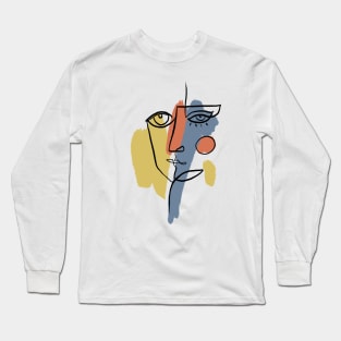 Denizko Minimal art portrait Long Sleeve T-Shirt